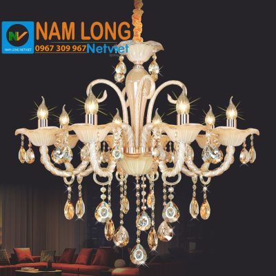 Đèn chùm pha lê nến NC2102/8 8 bóng E14