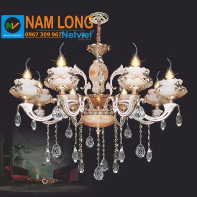 Đèn chùm pha lê nến NC7076/8 8 bóng E14