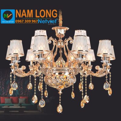 Đèn chùm pha lê nến NC87058/10+5 15 bóng E14