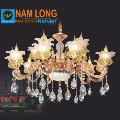 Đèn chùm pha lê nến NC9039/10+5 15 bóng E14