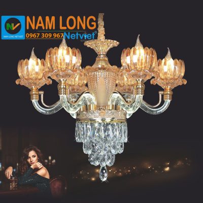 Đèn chùm pha lê nến NC9301/6 cao cấp 6 bóng