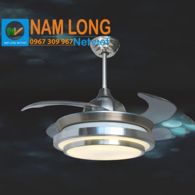 Đèn quạt trần NQ008 cánh cụp xòe LED 72W