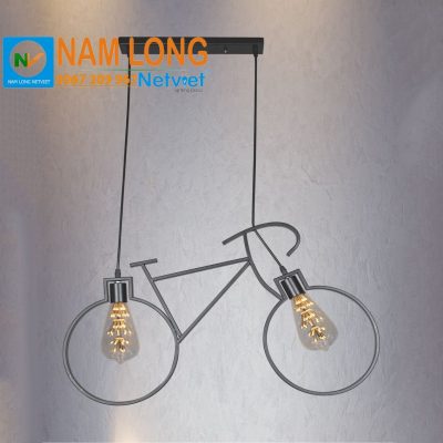 Đèn thả cafe NB019 hình xe đạp 2 bóng E27