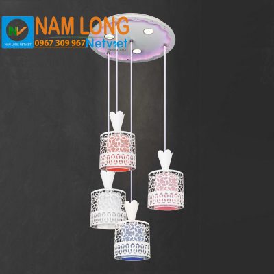 Đèn thả thủy tinh NB112/4 4 bóng phòng ăn