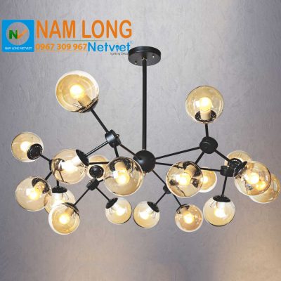Đèn chùm cafe NB321/18 18 bóng thủy tinh