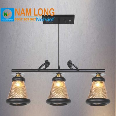 Đèn thả cafe NB3213/3 bộ 3 chao thủy tinh