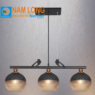Đèn thả cafe NB3215/3 bộ 3 chao thủy tinh