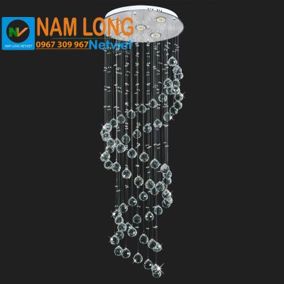Đèn thả thông tầng NC400 pha lê K9 cao cấp