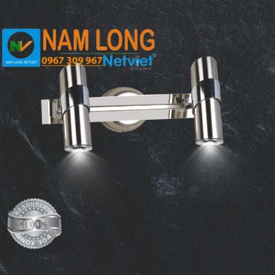 Đèn soi tranh LED NS481/2 inox 30cm