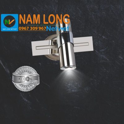 Đèn soi tranh LED NS481/1 inox 20cm