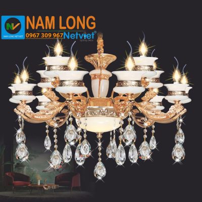 Đèn chùm pha lê nến NC5056/10+5 15 bóng E14