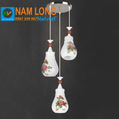 Đèn thả thủy tinh NB7283/3 3 bóng E27
