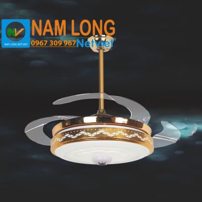 Đèn quạt trần NQ8063 cánh cụp xòe