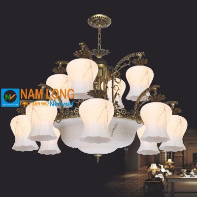 Đèn chùm thủy tinh NC8068/12 15 bóng E27