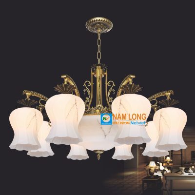 Đèn chùm thủy tinh NC8068/8 11 bóng E27