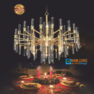 Đèn Chùm Đồng NC8823B 12 Bóng E14 Cao Cấp
