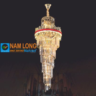 Đèn thả thông tầng pha lê NC88588