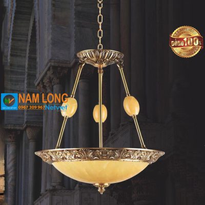Đèn thả đồng NC757 cao cấp 2 bóng E27