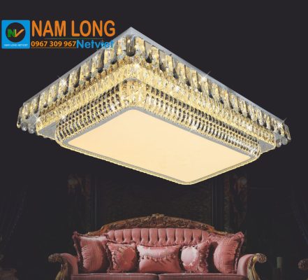 Đèn mâm ốp trần pha lê NC930 cao cấp