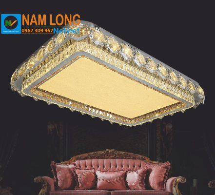 Đèn mâm ốp trần pha lê NC1125 cao cấp