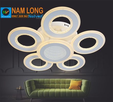 đèn mâm ốp trần NC805 LED 160W 3 chế độ