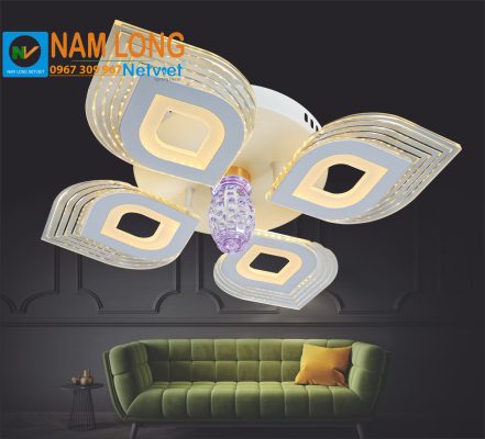 đèn mâm ốp trần NC0641 LED 120W 3 chế độ