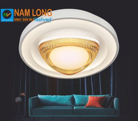 Đèn mâm ốp trần NC058 LED 3 chế độ NamLong NetViet