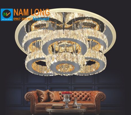 Đèn mâm ốp trần pha lê NC302 LED 120W