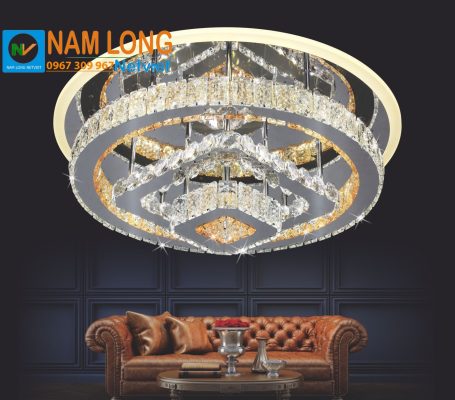 Đèn mâm ốp trần pha lê NC308 LED 120W