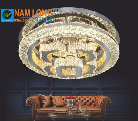 Đèn mâm ốp trần pha lê NC803 LED 120W