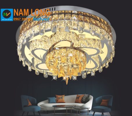 Đèn mâm ốp trần pha lê NC2145 LED 120W