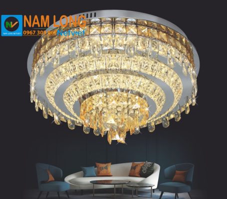 Đèn mâm ốp trần pha lê NC2043 LED 120W