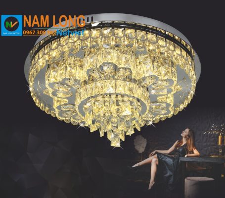 Đèn mâm ốp trần pha lê NC6103 LED 120W