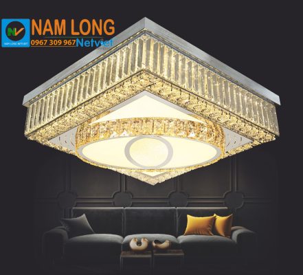 Đèn mâm ốp trần pha lê NC051 LED 120W
