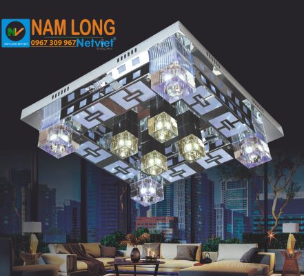 đèn mâm ốp trần NC6023A pha lê