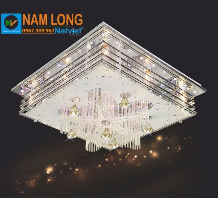 đèn mâm ốp trần NC7089 pha lê K9