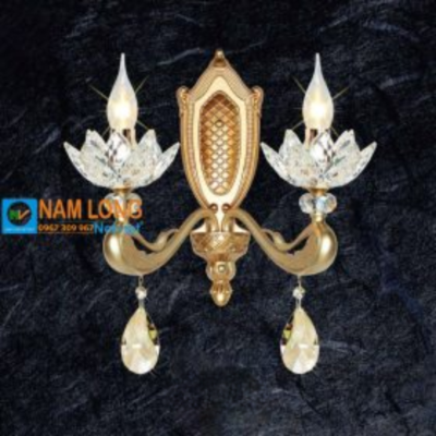 Đèn vách tường cổ điển NV9903/2 pha lê K9