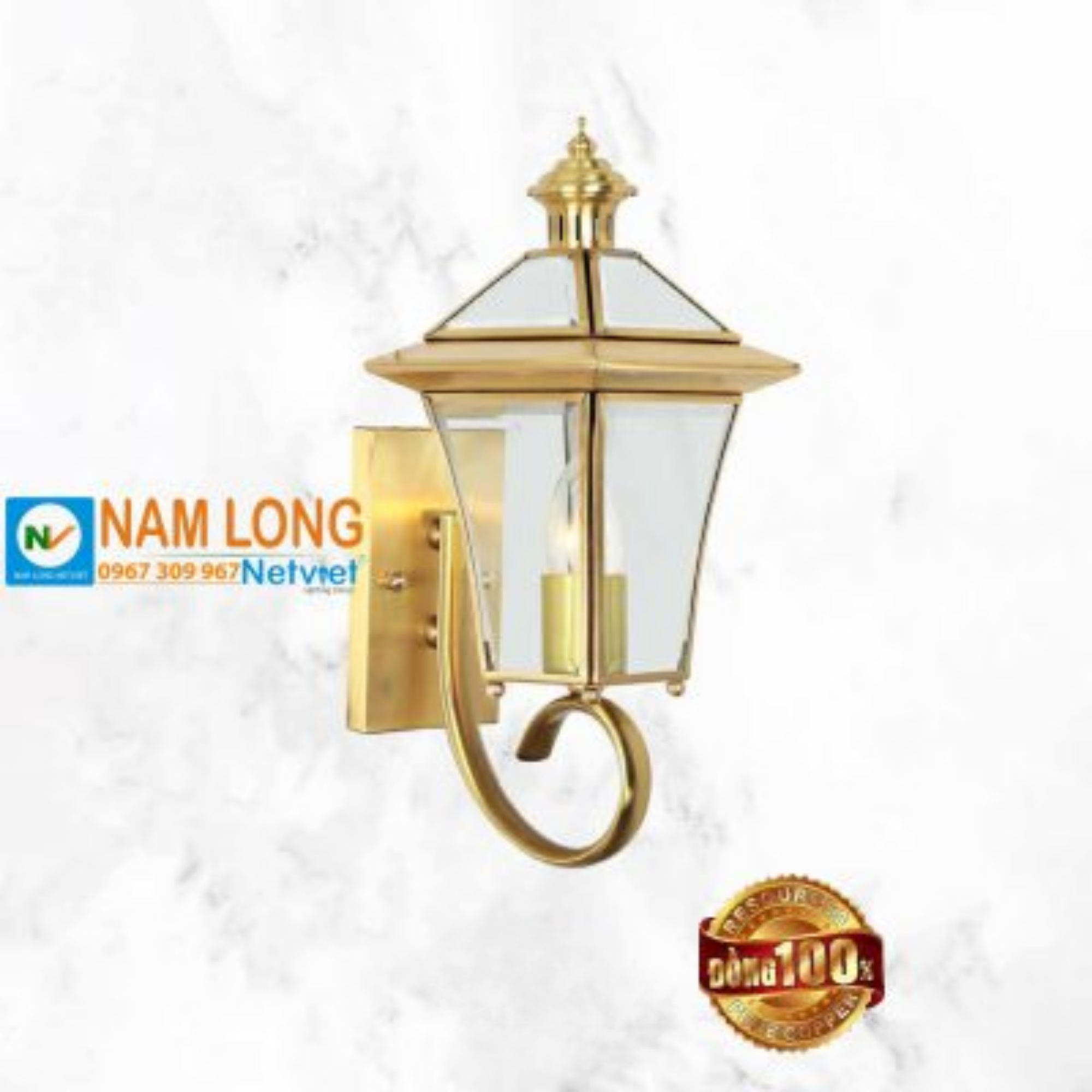NV0637B đèn vách tường bằng đồng NV0637B