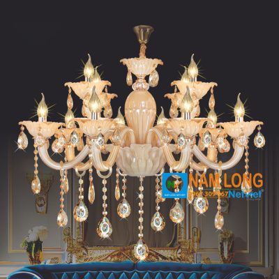 Đèn chùm pha lê nến NC2101/8 cao cấp 8 bóng