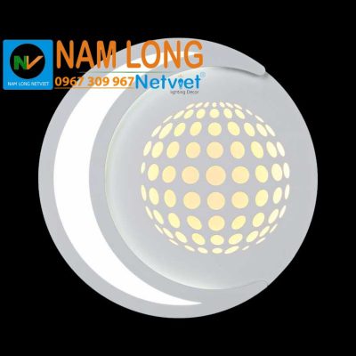 Đèn vách tường LED NV534 24W hình tròn họa tiết chấm tròn tạo hình cầu trang trí cầu thang phòng ngủ
