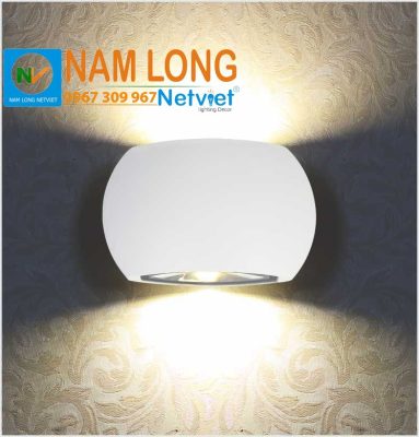 Đèn vách tường LED cầu thang NV567 10W màu trắng ánh sáng vàng hắt trên dưới NamLong NetViet