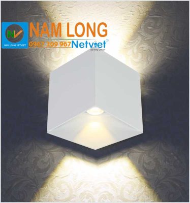 Đèn vách tường LED cầu thang NV581 10W màu trắng ánh sáng vàng hắt lên xuống NamLong NetViet