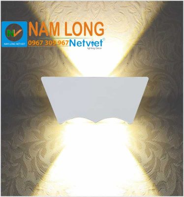 Đèn vách tường LED cầu thang NV583 15W ánh sáng vàng hắt tường hai chiều NamLong NetViet