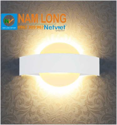Đèn vách tường LED cầu thang NV586 12W màu trắng ánh sáng vàng hắt trên dưới NamLong NetViet