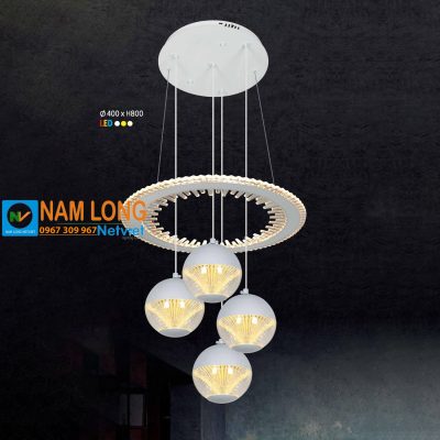Đèn thả LED phòng ăn NB618/4 hiện đại