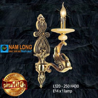 Đèn vách tường bằng đồng NV1113/1 cổ điển E14