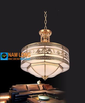 Đèn thả đồng NC754 cao cấp 6 bóng E27