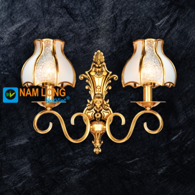 Đèn vách tường bằng đồng NV500/2 2 bóng E14