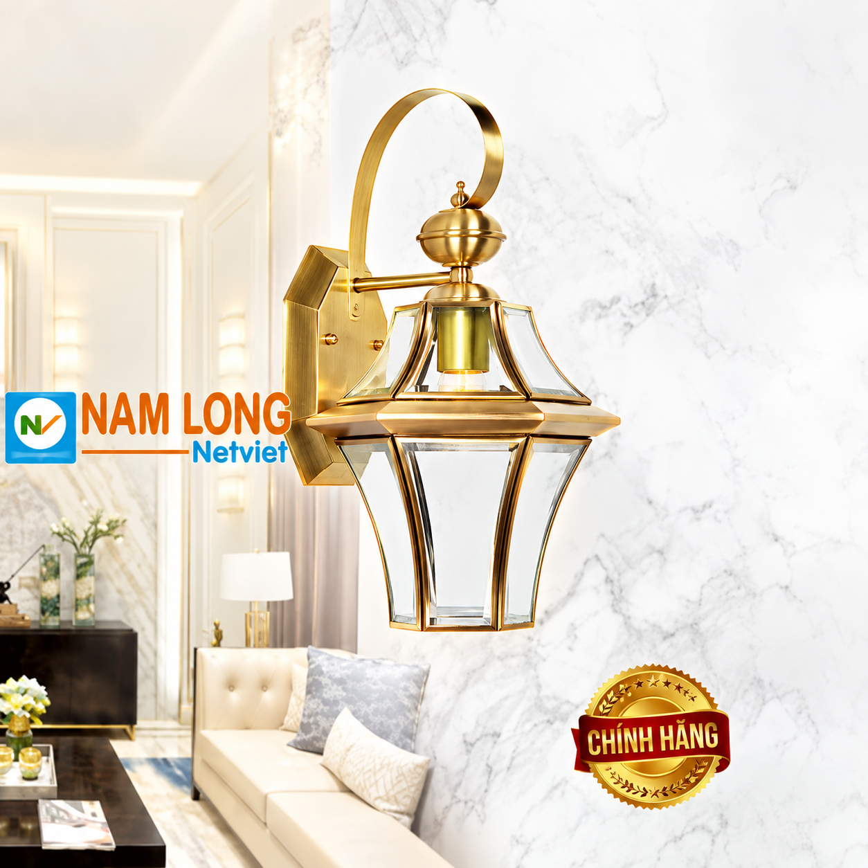 NV0689A đèn vách tường bằng đồng NV0689A