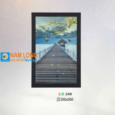 Đèn vách tường LED NV350 24W dạng tranh phong cảnh trang trí phòng ngủ và cầu thang NamLong NetViet